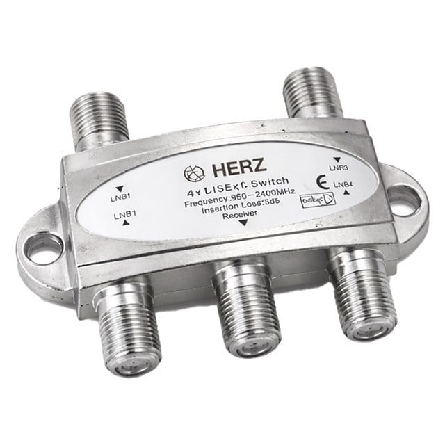 Herz 4x1 950-2400MHz 3dB Diseqc Switch Uydu Birleştirici