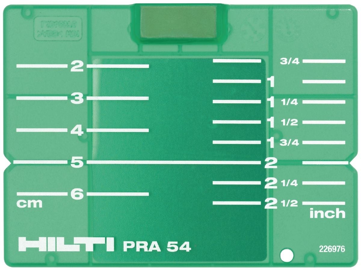 Hilti Çok Yönlü Lazerler İçin Hedef plakası PRA 54 (CM/IN) 