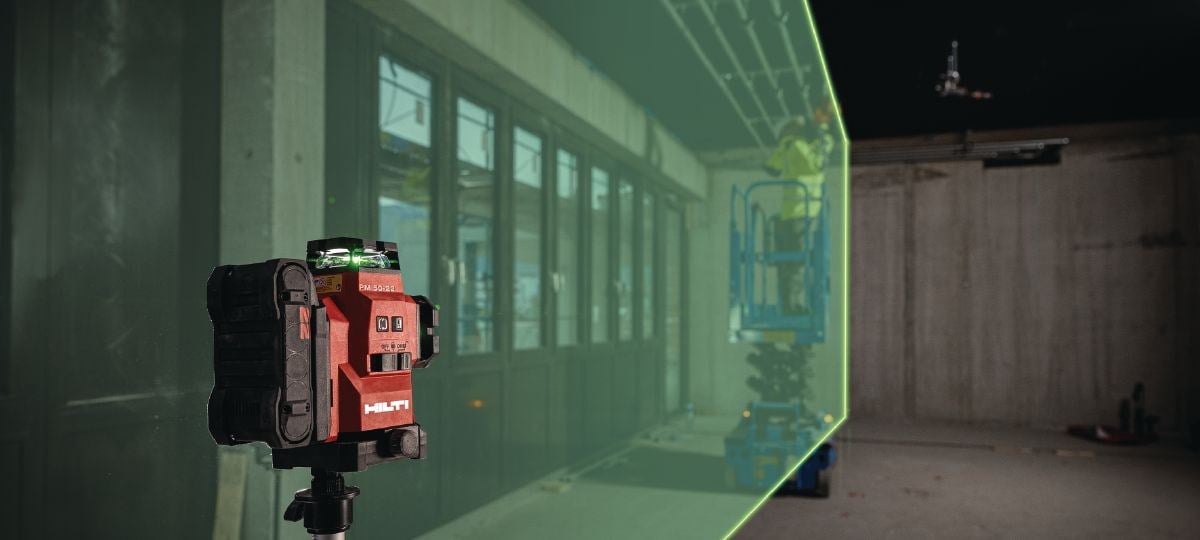 Hilti PM 50MG-22 Çoklu Çizgi Lazeri (360° Yeşil Çizgili, Çantalı)