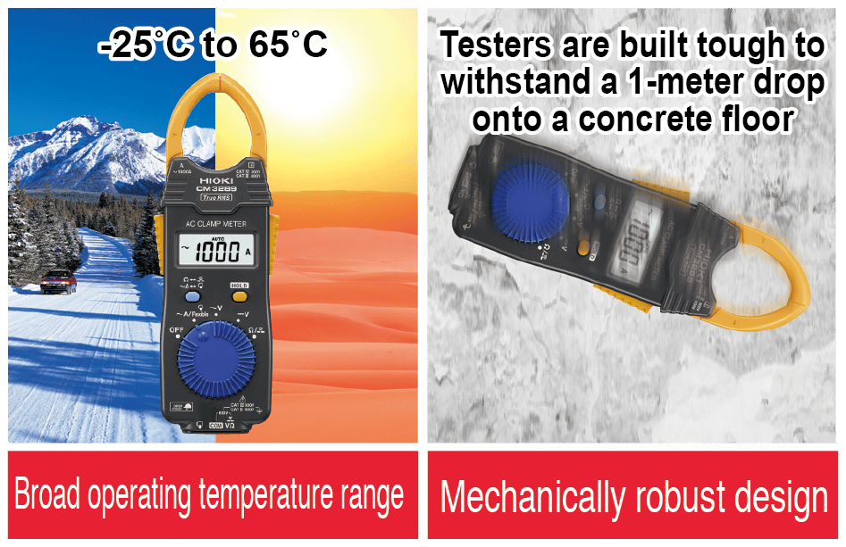 Hioki CM3289 True RMS AC Pensampermetre | 1000A | İnce Çene | Auto Range | Data Hold | Japon Teknolojisi