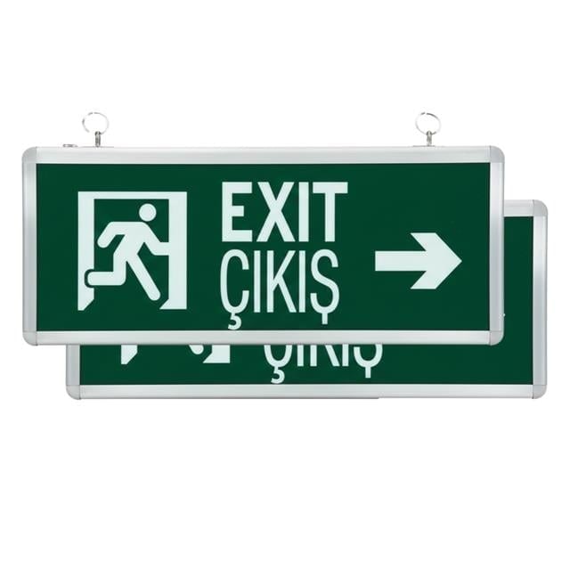 Horoz Robson HL330L 3 Watt 160 Lümen Şarjlı Acil Çıkış Sağ Sol EXIT Levhası Özellikleri (2'li Paket)