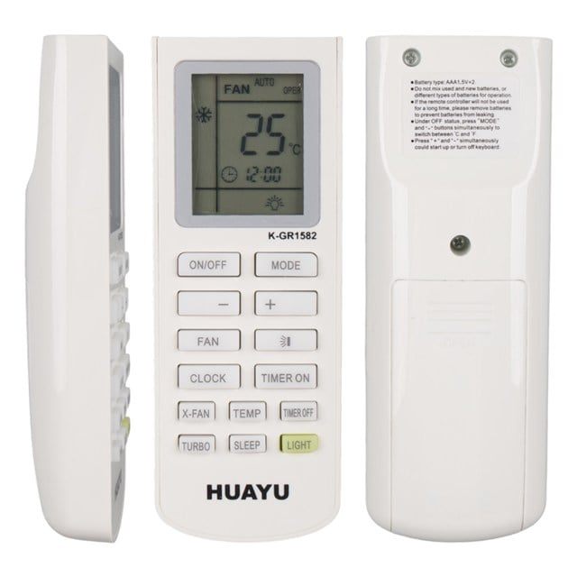 Huayu K-GR1582 Üniversal Gree Akıllı Klima Kumandası