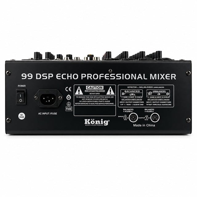 König KX-4 4 Kanal 2 Aux Giriş USB - MP3 - BT 99 DSP 2X7 Band EQ Deck Mikser