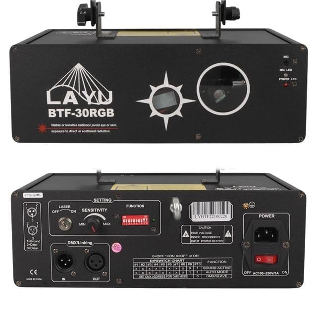 Layu BTF-30RGB White 1.5W RGB Animasyon ve Beam Lazer Sistemi