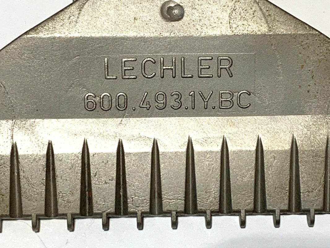 Lechler 600.493.1Y.BC Flat Fan Air Nozzle SS316L 1/4