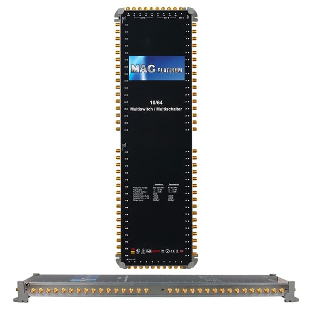 MAG Platinum MP 10/64 Multiswitch - 10 Giriş 64 Çıkışlı Merkezi Uydu Santrali Hybrid 4K ve 3D Destekli