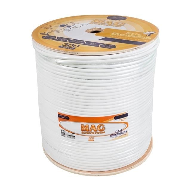 Mag RG6-U4 Trishield Anten Kablosu (300 mt.)