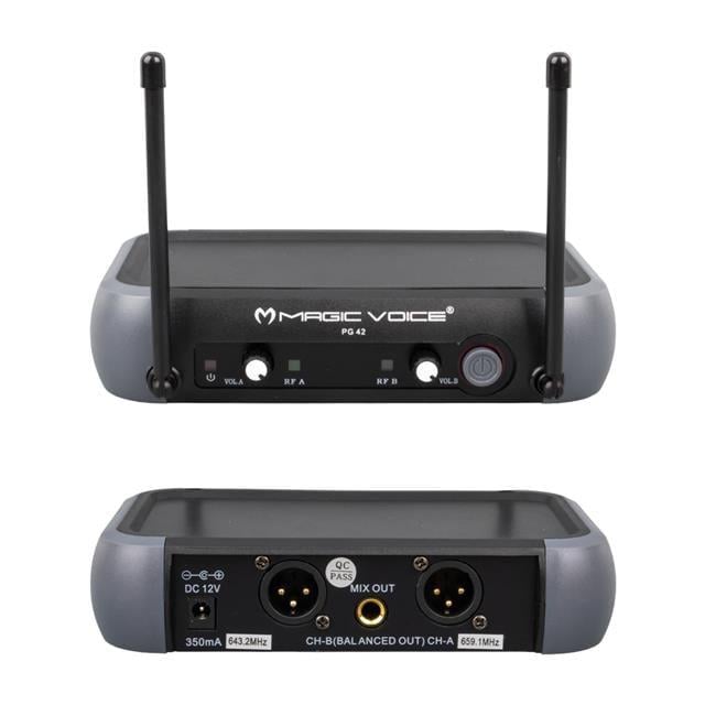 Magicvoice PG-42X Vhf 2 El Kablosuz Volüm Kont Telsiz Mikrofon