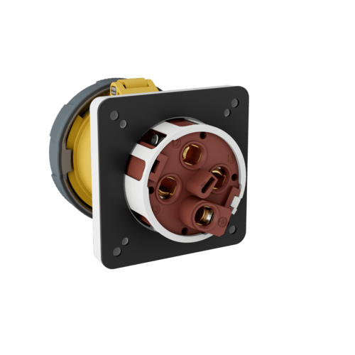 Mennekes 1455 125A 4P 110V IP67 Panel Tipi CEE Priz 1455