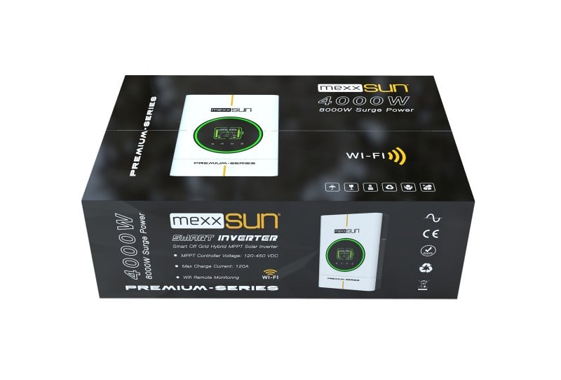 MEXXSUN Tam Sinüs Akıllı İnverterler MEXX-P4kW - Premium 24V 4kW (Wi-Fi/ Dual Output)