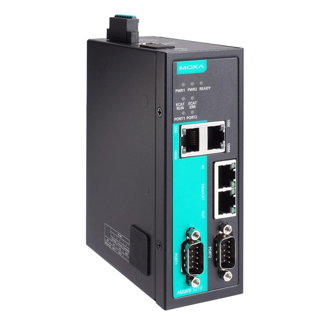 MGate 5216 -2-port Seri/Modbus-EtherCAT Gateway