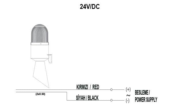 Mucco SNT-2148 IŞIKLI KORNA 12-24 AC/DC
