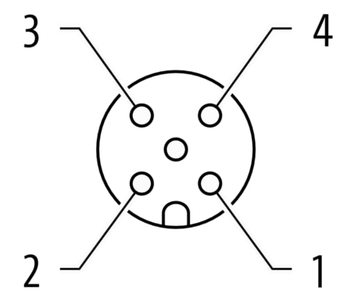 Murr Elektronik 7000-12221-6140500 M12 Dişi 0° Düz Sensör Kablosu (5m) 7000-12221-6140500
