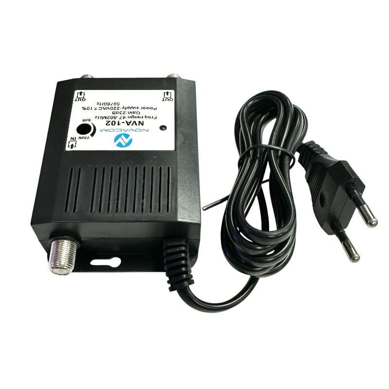 Novacom NVA-102 47-862 MHz 23 dB CATV Karasal Hat Yükseltici