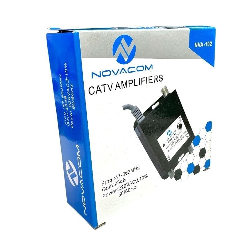 Novacom NVA-102 47-862 MHz 23 dB CATV Karasal Hat Yükseltici