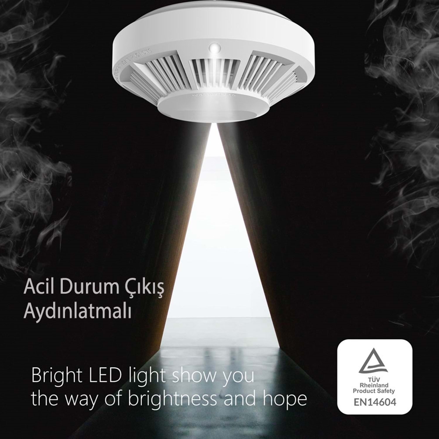 Opax HY-SSA01 Photoelectric Kombine Kablosuz Duman ve Isı Dedektörü ve Alarmı HY-SAA01