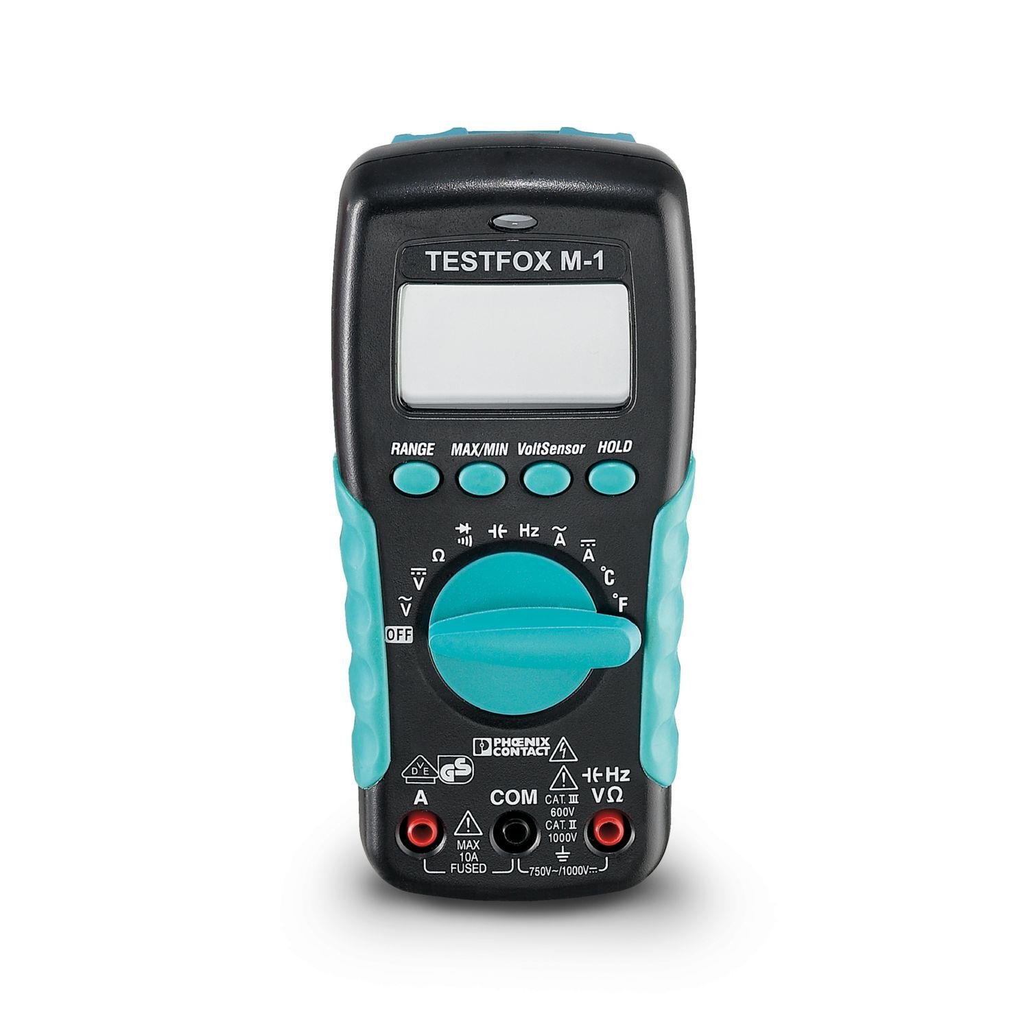 Phoenix Contact 1212209 TESTFOX M-1 Dijital Multimetre | CAT III 600V | 20 MHz Frekans | Sıcaklık – Kapasite Ölçümü