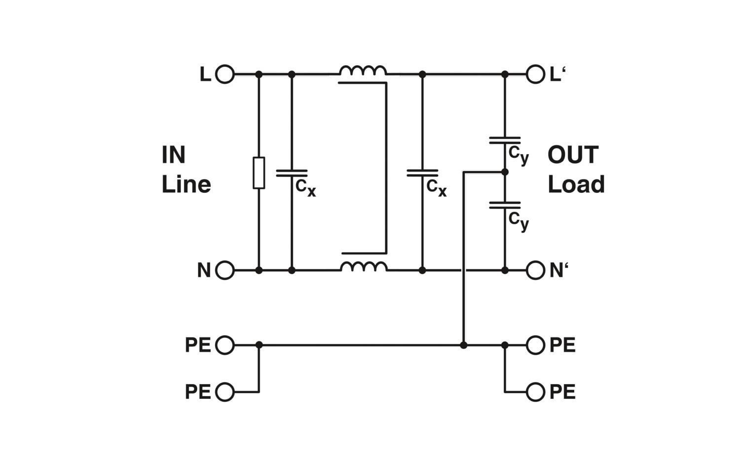Phoenix Contact 1292326 FIL-1S-1-3A-230AC-PT - 3 A 230 V AC 220 V DC EMC Filtresi 1292326