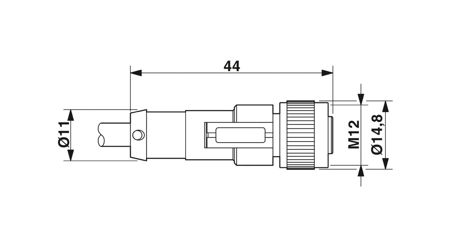Phoenix Contact 1404408 SAC-4P- 5,0-PVC/M12FS - Sensör/aktüatör kablosu 1404408