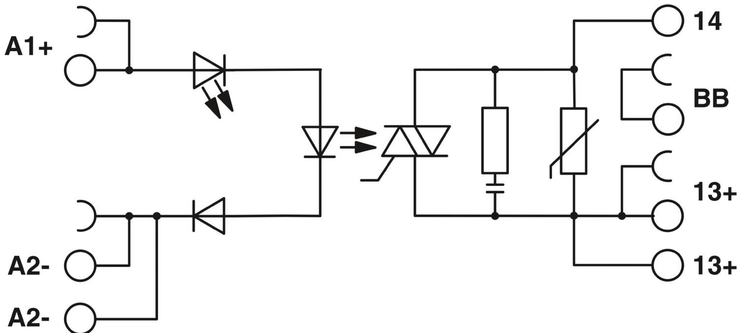 Phoenix Contact 2904632 PLC-OPT- 24DC/230AC/2.4/ACT - Solid-state röle modülü