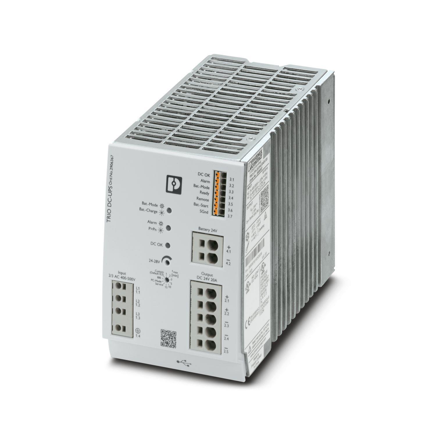 Phoenix Contact –2906367 TRIO-UPS-2G/3AC/24DC/20 - Kesintisiz güç kaynağı