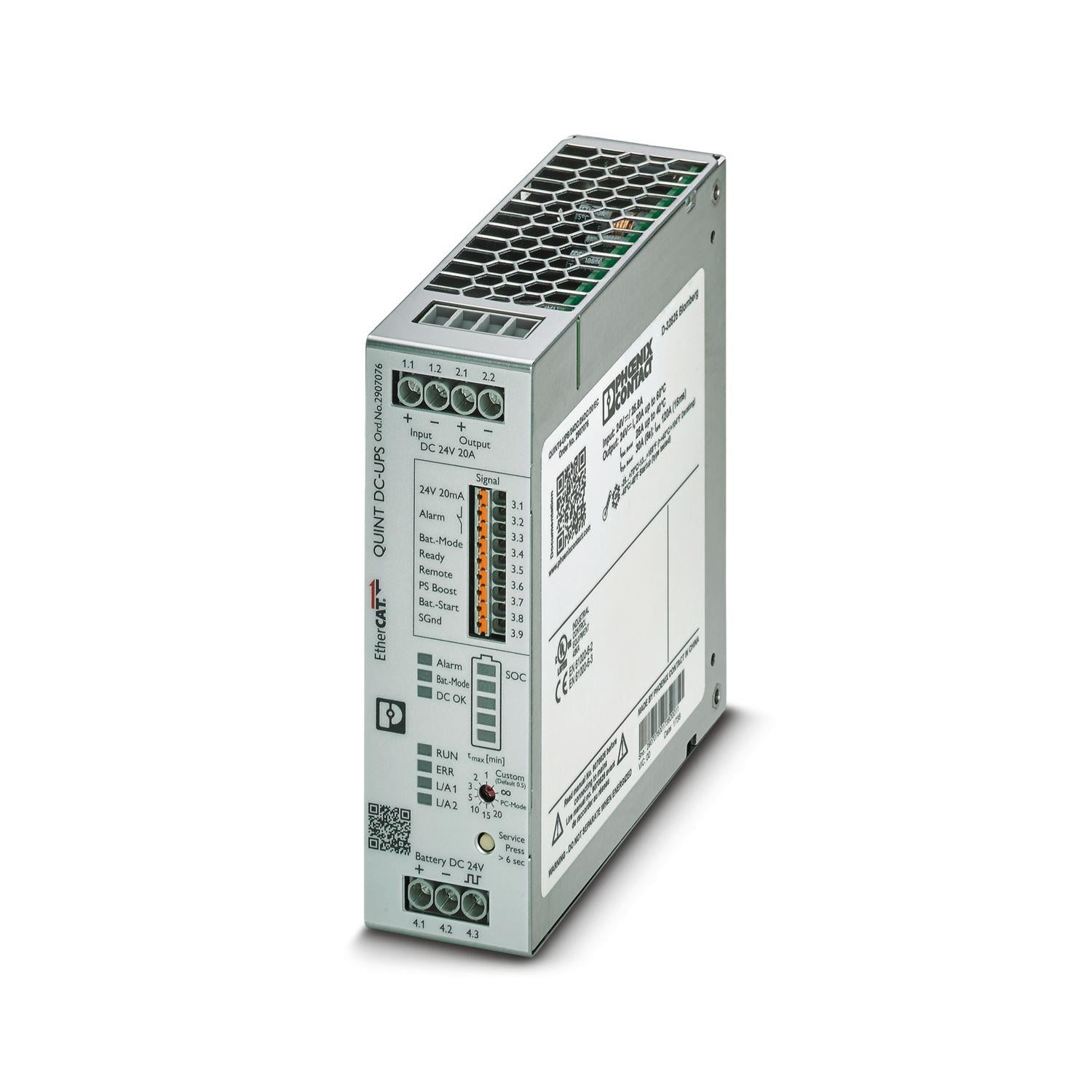 Phoenix Contact- 2907076 QUINT4-UPS/24DC/24DC/20/EC - Kesintisiz güç kaynağı