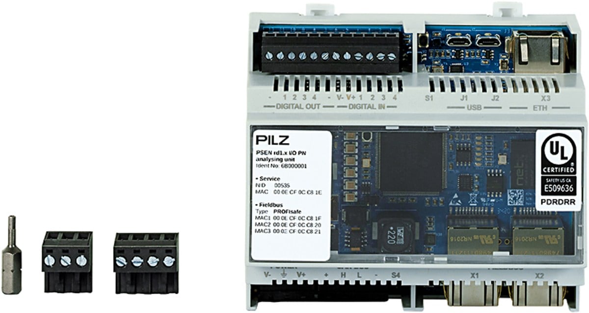 Pilz 6B000001 PSEN rd1.x I/O PN Radar Sensörü Analiz Ünitesi
