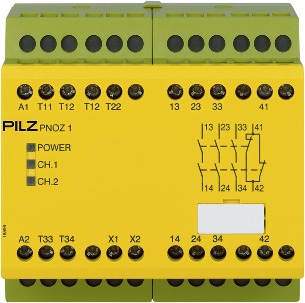 Pilz 775695 PNOZ 1 Emniyet Rölesi (24V DC, 3NO + 1NC)