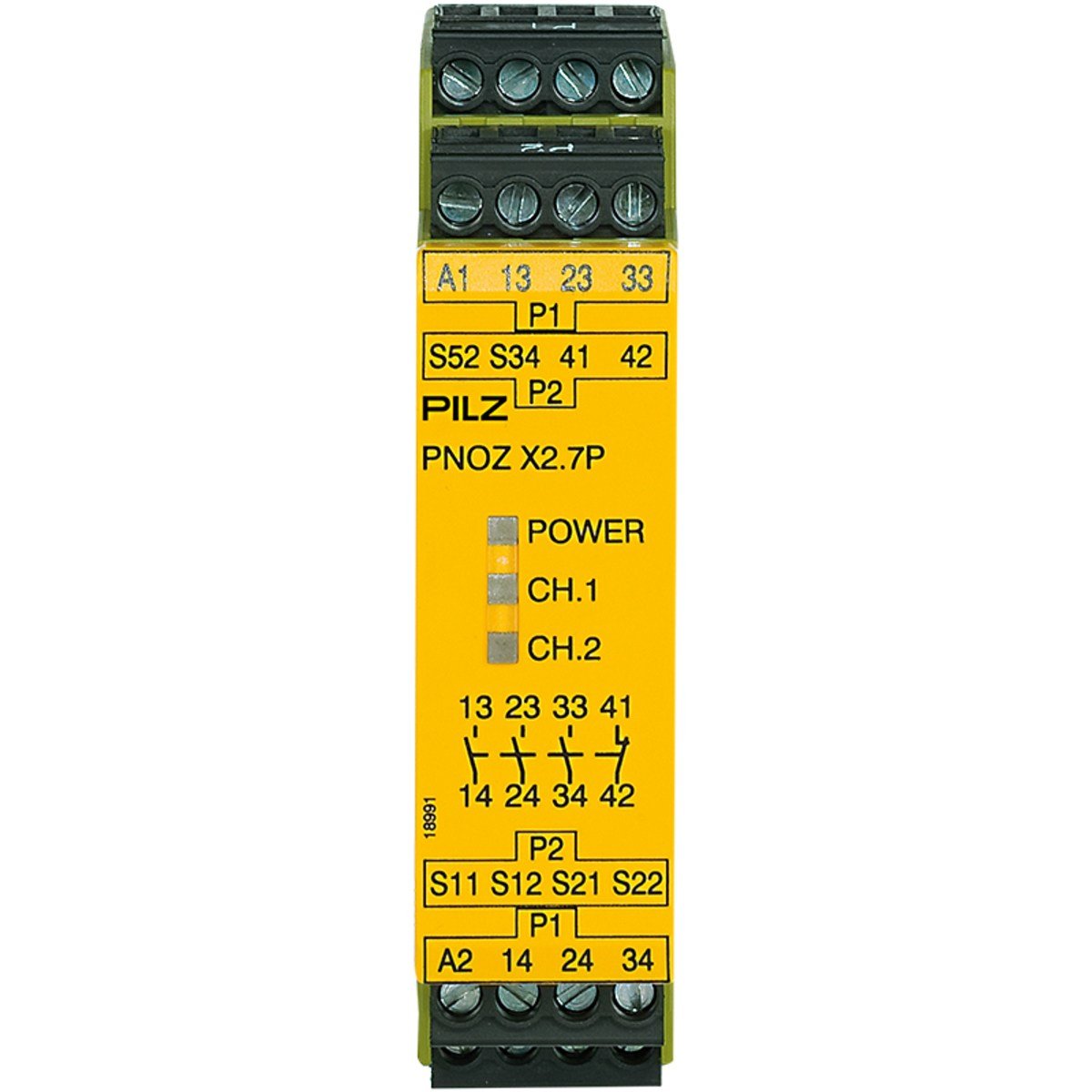 Pilz 777305 PNOZ X2.7P 24VAC/DC Emniyet Rölesi – 3NO + 1NC