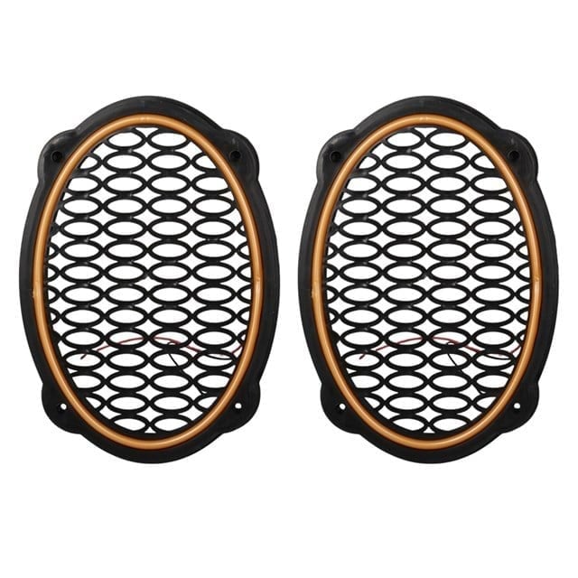 Poke PK-5052 Oval Hoparlör Kapağı Turuncu LED Sabit (2'li Paket)