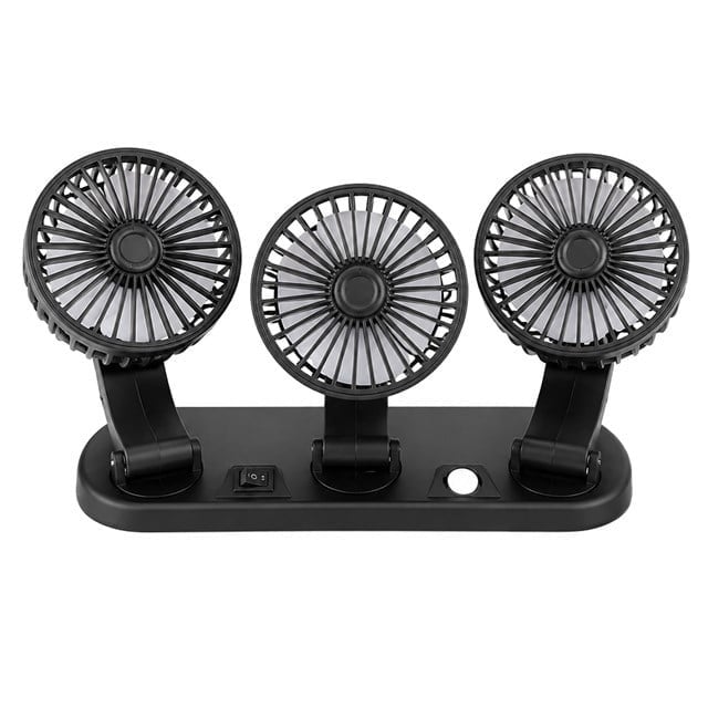 Powermaster FAN40 Araç İçi Vantilatör Fanı 12 Volt Çakmaklık Girişli 3 Başlıklı 360 Derece