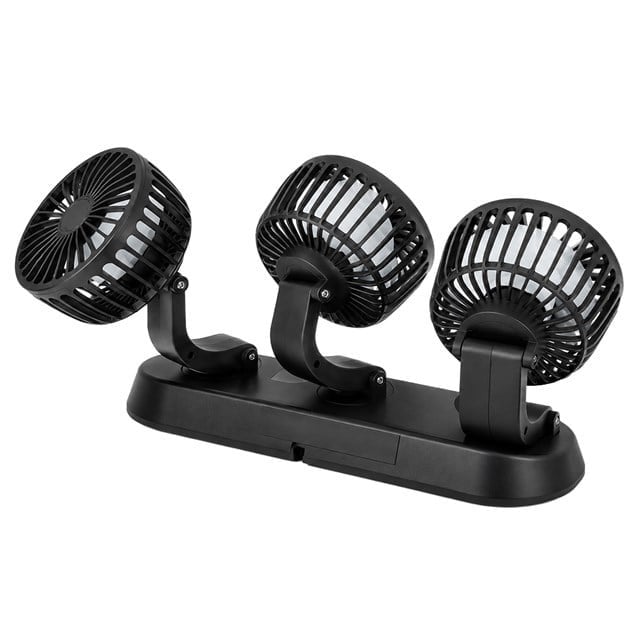 Powermaster FAN40 Araç İçi Vantilatör Fanı 12 Volt Çakmaklık Girişli 3 Başlıklı 360 Derece