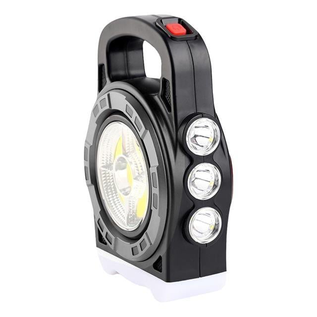 Powermaster HB-6678C Cob Ledli 20 Watt 3 Kademeli Şarjlı USB Çıkışlı Solar Lamba