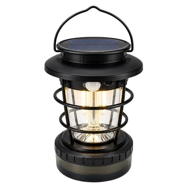 Powermaster HOP-8819 Solar Güneş Panelli Sensörlü Kamp Lambası (Filament + SMD + RGB Şerit)