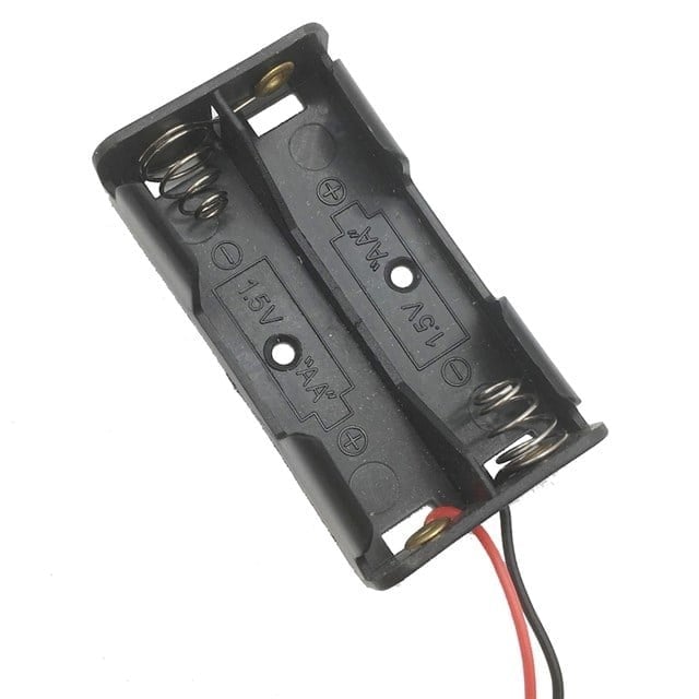 Powermaster IC-233A Plastik Siyah AA 2'li Pil Yuvası
