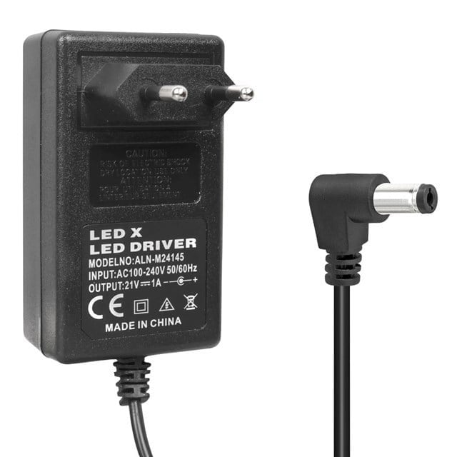 Powermaster PM-19255 21 Volt - 1 Amper - 21 Watt 5.5*2.5 Mm L Uçlu Şarjlı Matkap Adaptörü