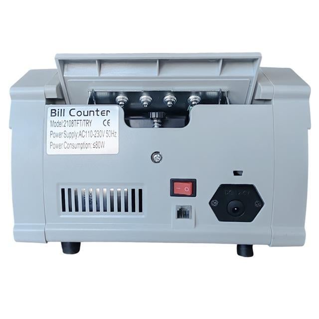 PowerMaster PM-25068 TRY-EUR-USD Sesli Karışık Ve Adet Para Sayma Makinesi Harici Ekranlı 80W 60db AC100-240V