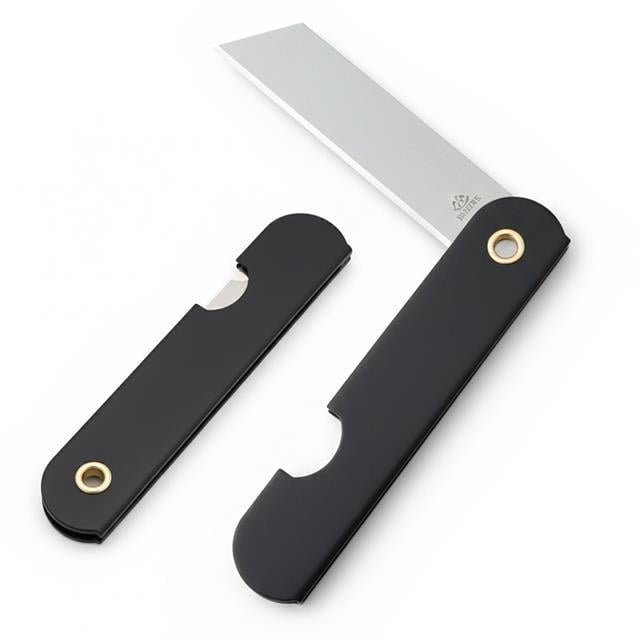 PowerMaster PM-28647 Tekli Katlanır Falçata Maket Bıçağı Büyük Paslanmaz Çelik Siyah