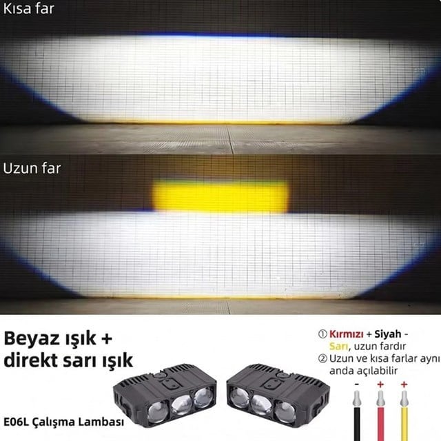 Powermaster PM-37848 12v Off-Road ve Motosi̇klet LED Aydinlatma