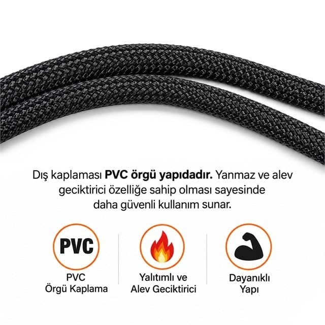 PowerMaster PM-38402 25 cm 4 Pin Pwm Erkek Dişi Fan Uzatma Kablosu