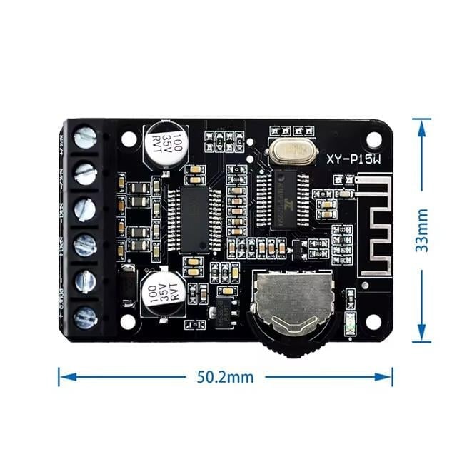 Powermaster XY-P15W Bluetooth Amfi Modülü Amplifikatör Devresi