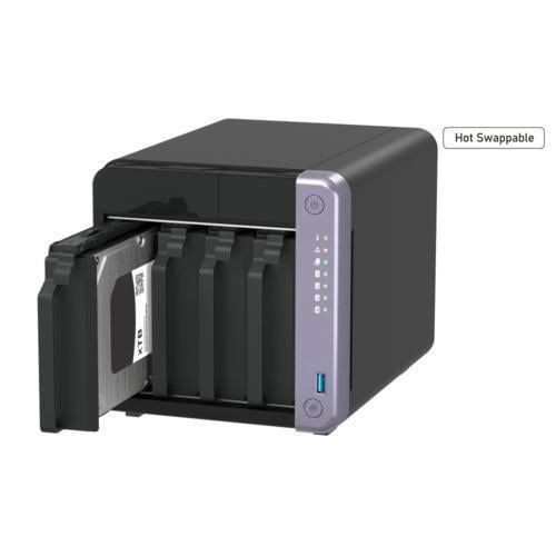 QNAP TS-432X-4G 4 Disk Yuvalı NAS | 4GB RAM, 2.5GbE & 10GbE, PCIe Gen3