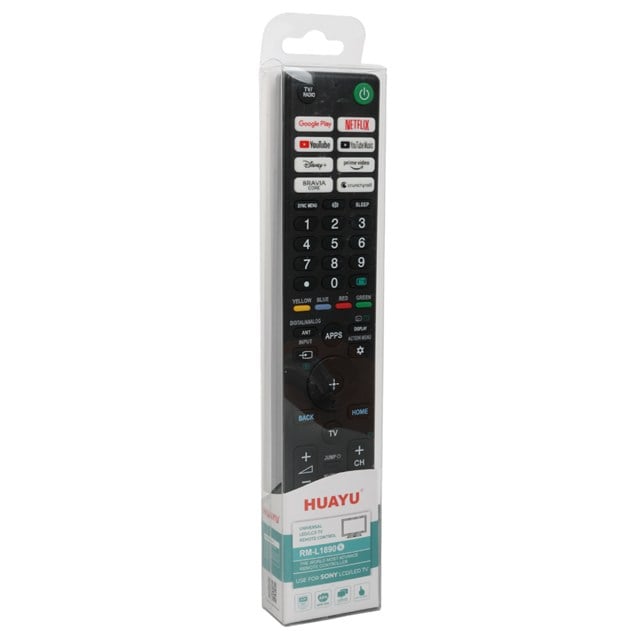 RM-L1890 Sony Netflix Youtube Prime Video Google Play Disney+ Tuşlu LCD Led TV Kumanda