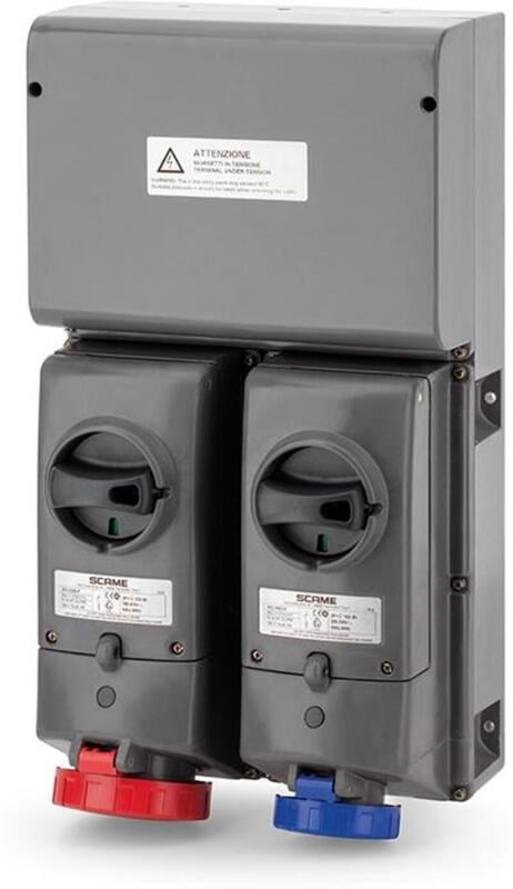 Scame 579.EX40-162 45A 400V Ex Dağıtım Panosu 2x16A 2P+E ve 2x32A 3P+N+E IP66 IK10 579.EX40-162
