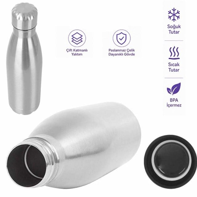 Sunup SN-25711 Şişe Tipi 350 Ml. Paslanmaz Çelik Termos