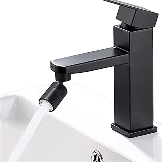 Sunup SN-29318 Çift Hız Ayarlı Siyah Musluk Başlığı