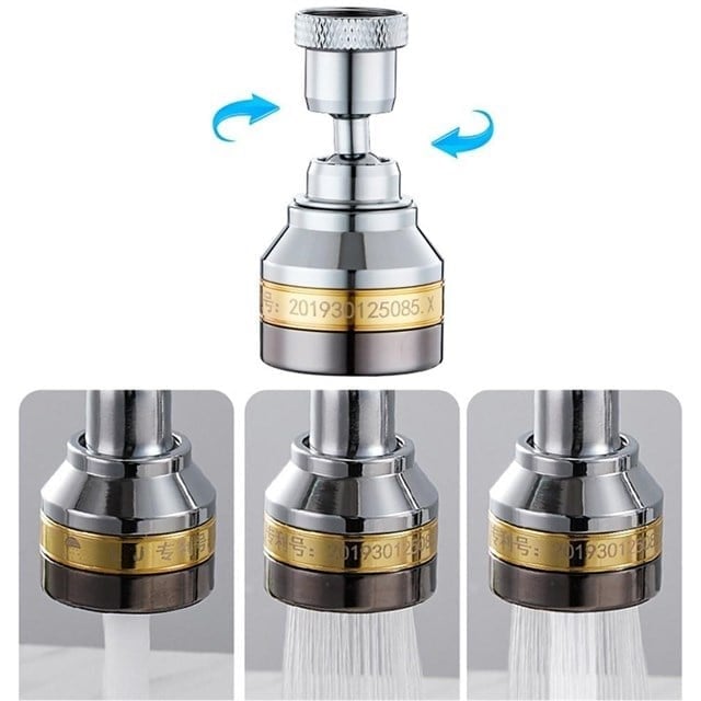 Sunup SN-29319 Üç Kademe Hız Ayarlı Su Akış Kontrollü Musluk Başlığı