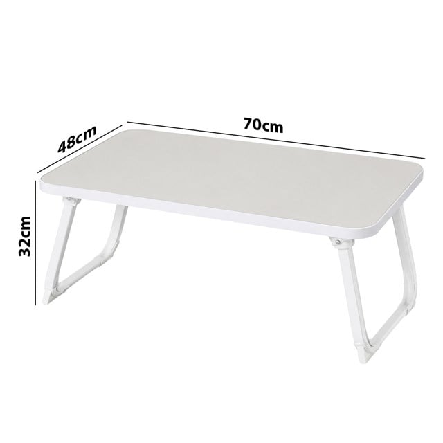 Sunup SN-29694 Katlanabilir Laptop Masası ve Yatak Koltuk Üzeri Tepsisi Beyaz 70x48cm