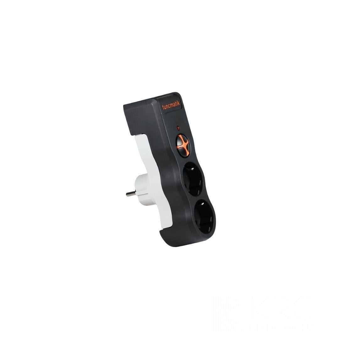Tunçmatik Powersurge TSK19022 2'li Akım Korumalı Priz Syah