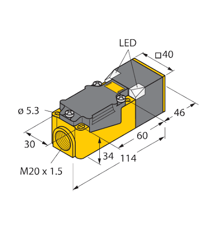 Turck Ni40U-CP40-AP6X2-H1141 Endüktif Sensör 1623601